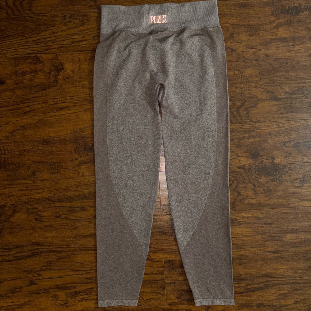 PINK Active Victoria's Secret Women’s Leggings Heather Mauve Sweetheart Back